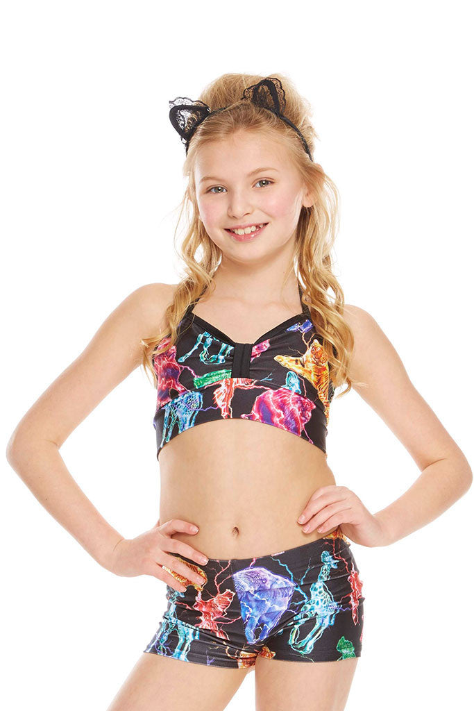 Girls Electric Animals Bandeau Halter