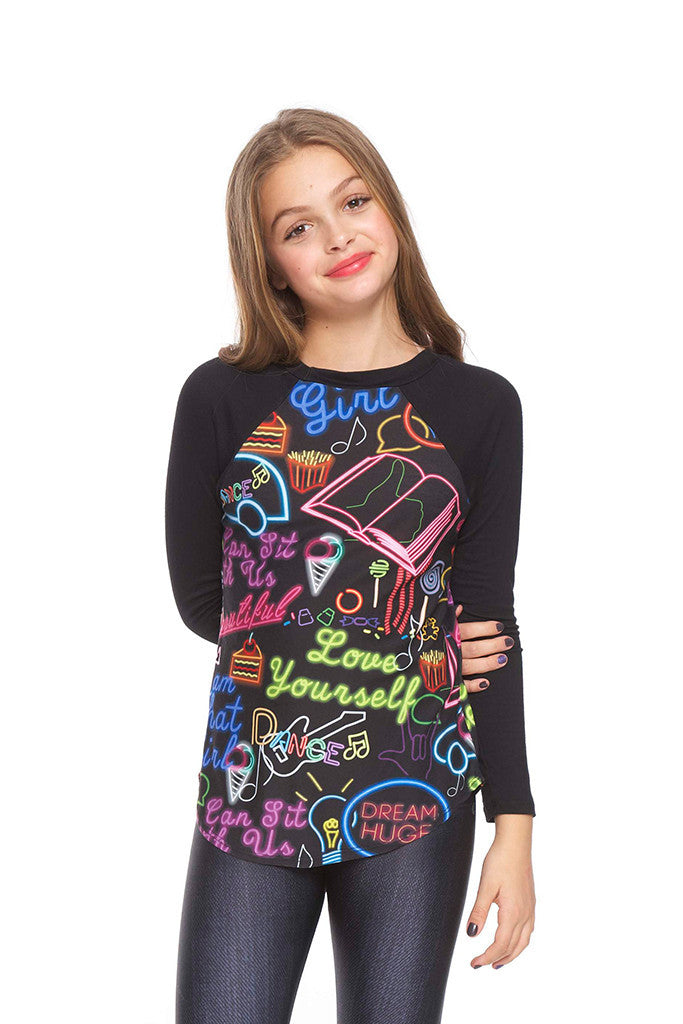 Girls You Can Sit With Us Sleeve Baseball T-Shirt