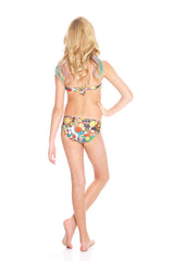 Girls Vintage Mosaic Bandeau Bikini