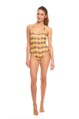 Womens Cheeseburger Scooped One Piece