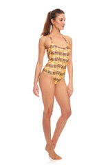 Womens Cheeseburger Scooped One Piece