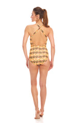 Womens Cheeseburger Scooped One Piece