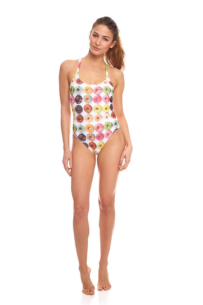 Womens Donuts Scooped One Piece