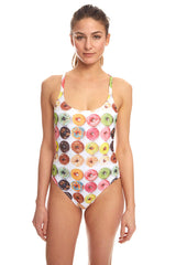 Womens Donuts Scooped One Piece