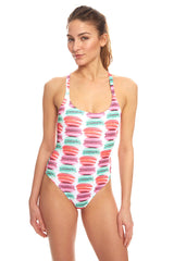 Womens Macaroons Scooped One Piece