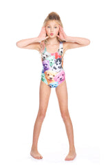 Girls Puppies Sport One Piece