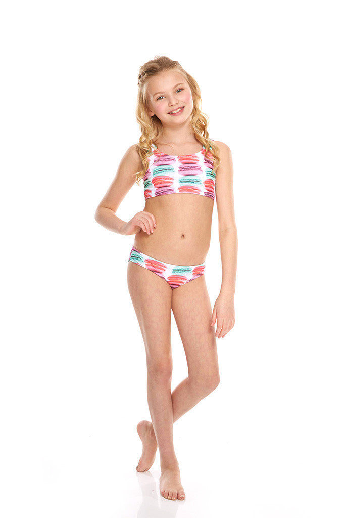 Girls Macaroons Sports Bra Bikini