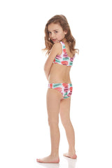 Kids Macaroons Sports Bra Bikini