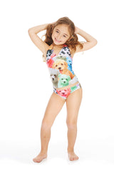 Kids Puppies Tankini Halter