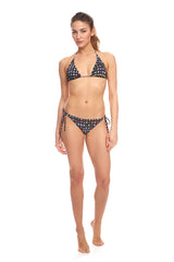 Womens Emoji Triangle Bikini Top