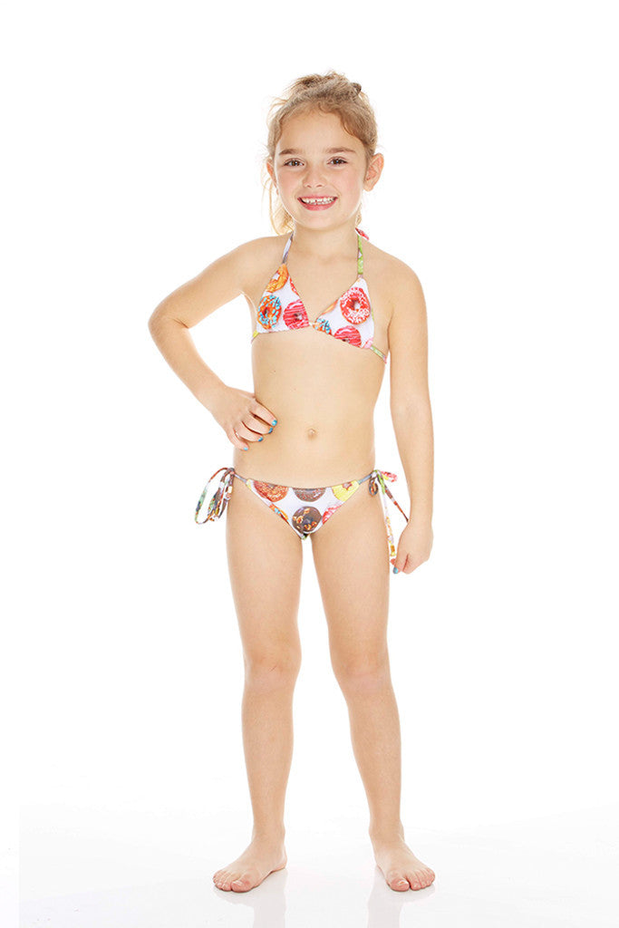 Kids Donuts Tie Side Bikini