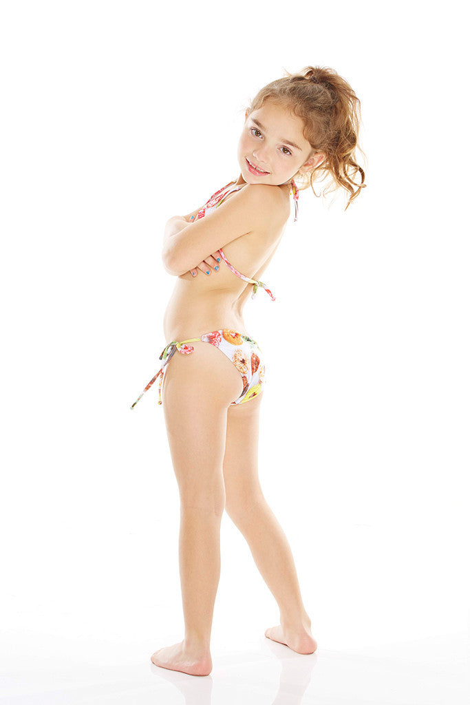 Kids Donuts Tie Side Bikini