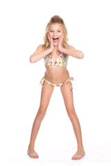 Girls Donuts Triangle Tie Side Bikini