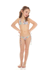 Kids Emoji 2.0 Triangle Tie Side Bikini