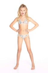Girls Nana's Pearls Tie Side Bikini