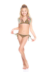 Girls Sprinkles Triangle Tie Side Bikini
