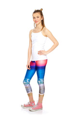 Girls Sunset Capri Leggings