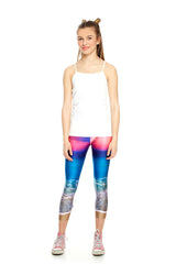 Girls Sunset Capri Leggings