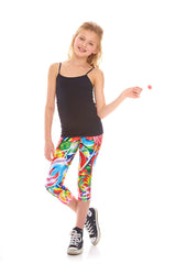 Girls Lollipop Capri Leggings