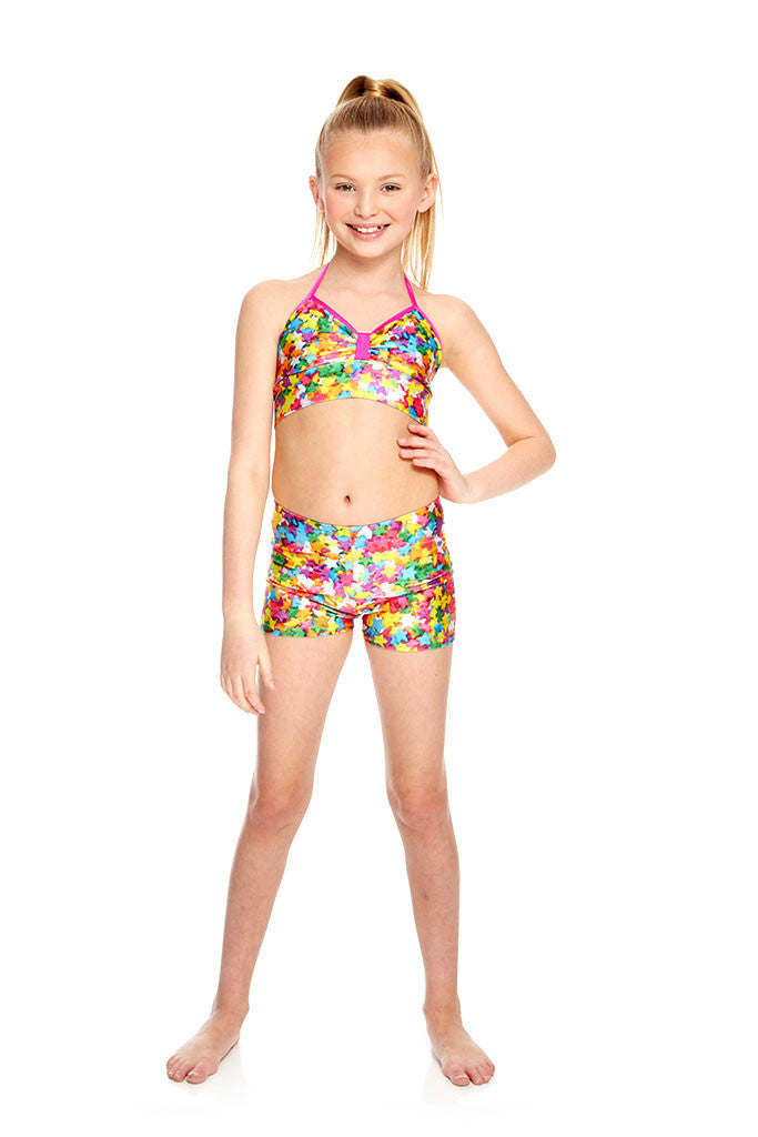 Girls Funfetti Sprinkles Dance Shorts