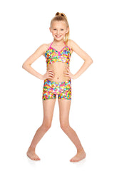 Girls Funfetti Sprinkles Dance Shorts