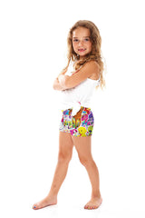 Kids Stickers Dance Shorts