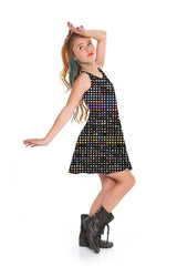 Girls Emoji Skater Dress