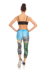 Womens Black 5 Tier Elastic Strap Sports Bra