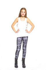 Girls Black Sequins Leggings