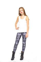Girls Black Sequins Leggings