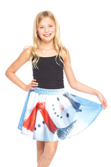 Girls Build A Snowman Skater Skirt