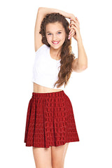 Girls Croc Ruby Skater Skirt