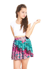 Girls Crushed Makeup Skater Skirt