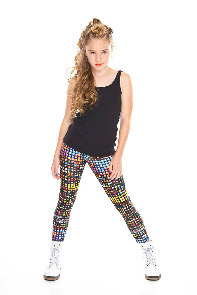 Girls Emoji Leggings