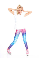 Girls Glitter Mirror Leggings