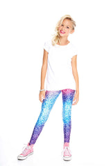 Girls Glitter Mirror Leggings