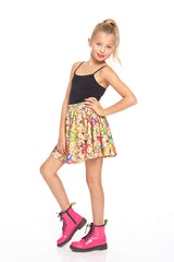 Girls Good Luck Skater Skirt