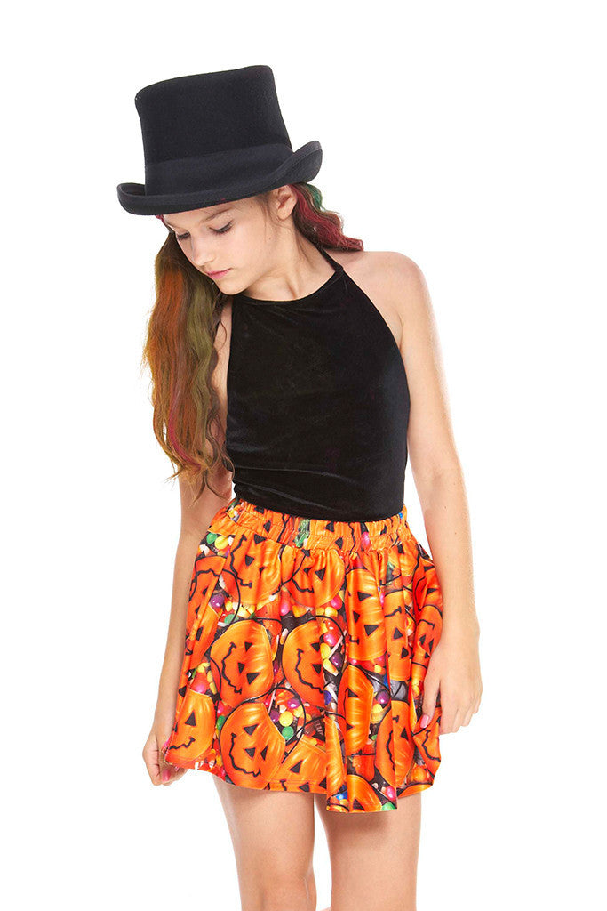 Girls Halloweeny Skater Skirt