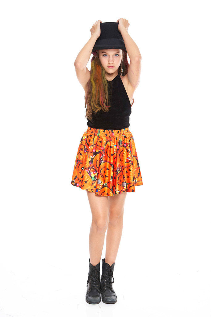 Girls Halloweeny Skater Skirt
