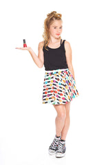 Girls Nail Polish Skater Skirt