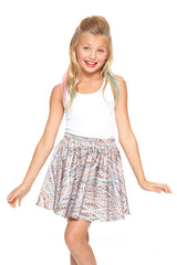 Girls Nana's Pearls Skater Skirt