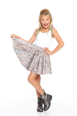 Girls Nana's Pearls Skater Skirt