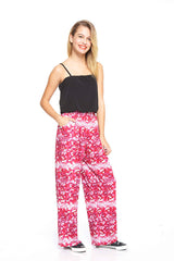 Girls Pink Sequins Jumpsuit