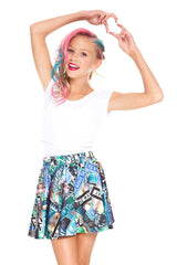 Girls Street Signs Skater Skirt