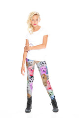 Girls Puppies Leggings
