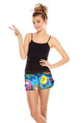 Girls Pool Floats Gym Shorts