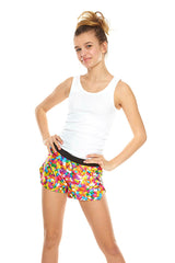Girls Funfetti Sprinkles Gym Shorts