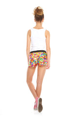 Girls Funfetti Sprinkles Gym Shorts