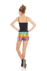 Girls Emoji Rainbow Gym Shorts