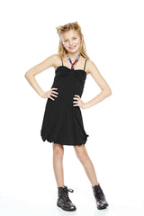 Girls Diamond Lips Halter Bubble Dress